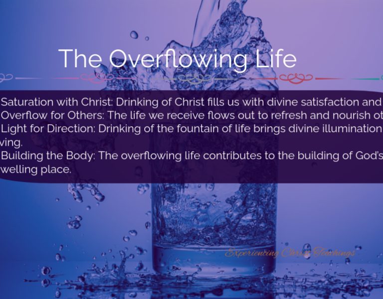 Devotional 180: The Overflowing Life