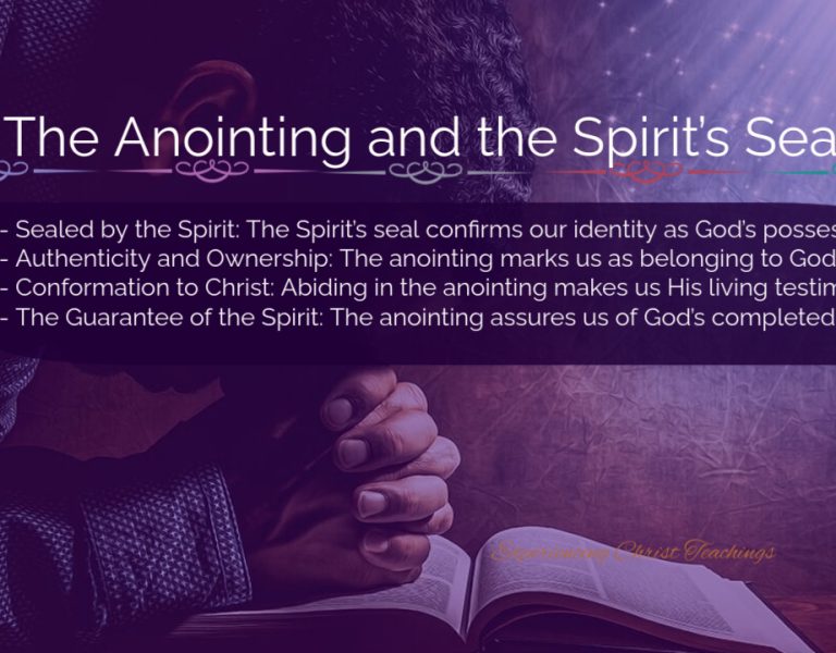 Devotional 186: The Anointing and the Spirit’s Seal