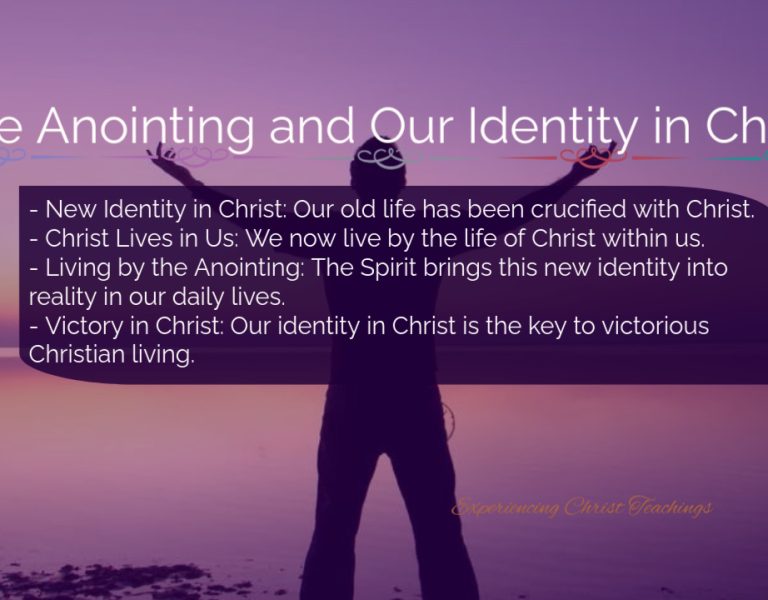 Devotional 193: The Anointing and Our Identity in Christ