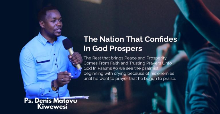 The Nation That Confides In God Prospers 2Chron 14; 15; 20 Psalms 56:8