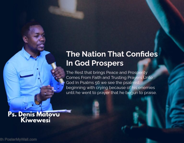 The Nation That Confides In God Prospers 2Chron 14; 15; 20 Psalms 56:8