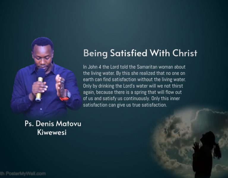 Being Satisfied With Christ