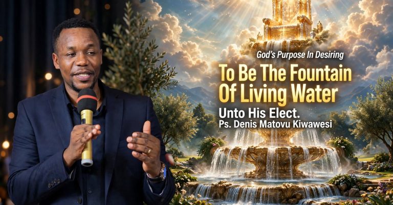 God’s Purpose In Desiring To Be The Fountain Of Living Water Unto His Elect.