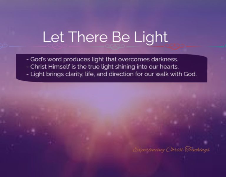 Devotional 221: Let There Be Light
