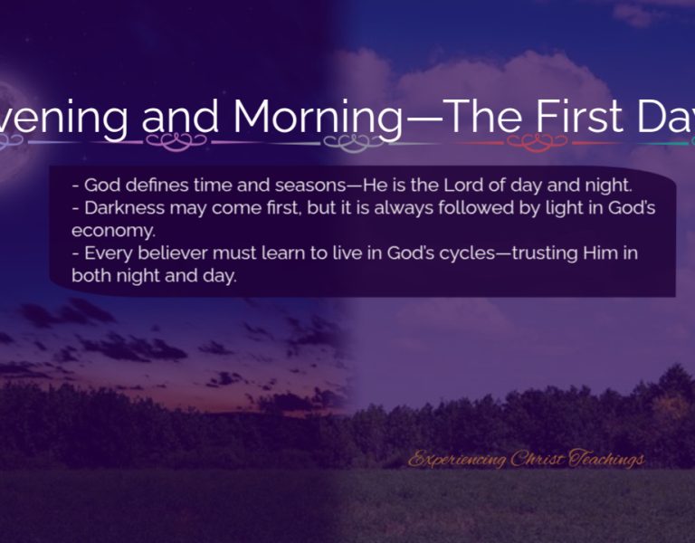 Devotional 223: Evening and Morning—The First Day