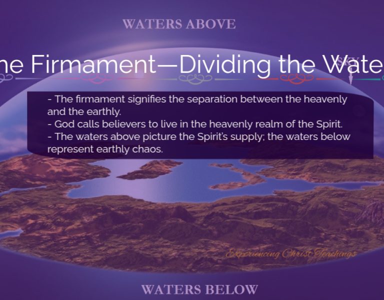 Devotional 224: The Firmament—Dividing the Waters