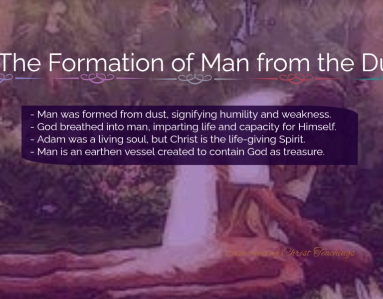 Devotional 235: The Formation of Man from the Dust