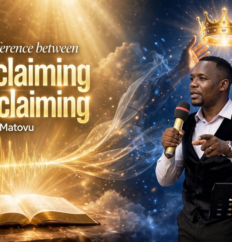 The Deference between proclaiming and claiming