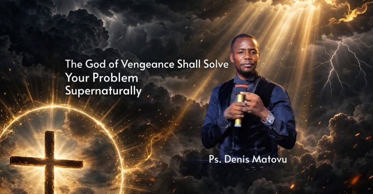 The God of Vengeance Shall Solve Your Problem Supernaturally