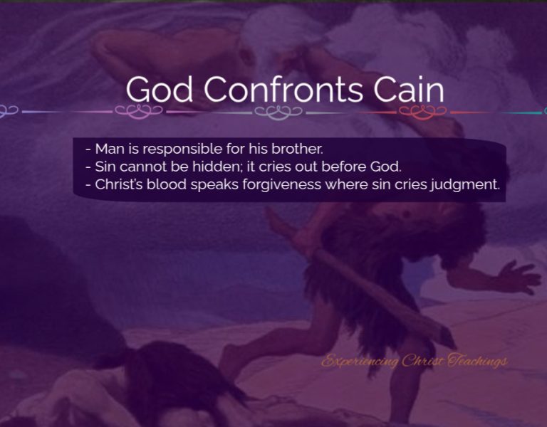 Devotional 253: God Confronts Cain