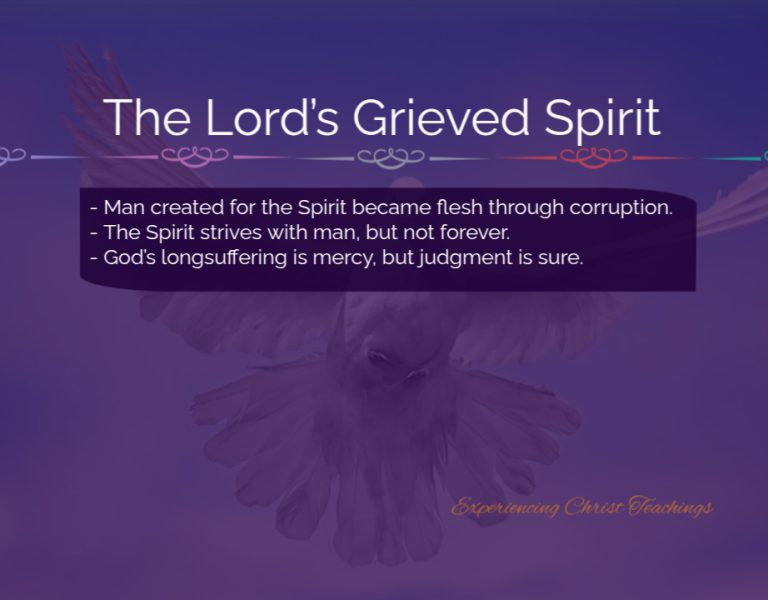 Devotional 267: The Lord’s Grieved Spirit