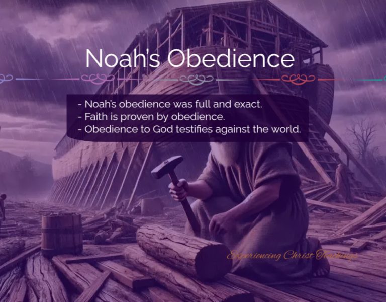 Devotional 276: Noah’s Obedience