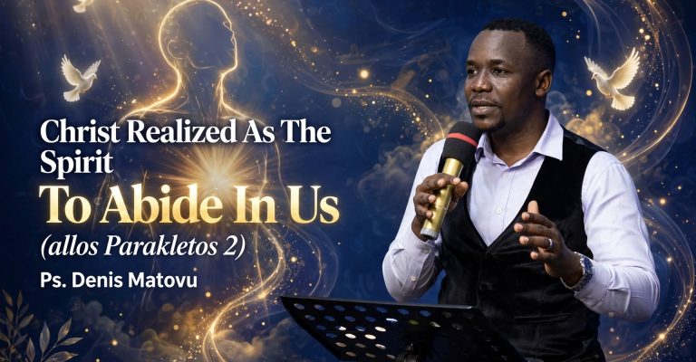 Christ Realized As The Spirit To Abide In Us (allos Parakletos 2)