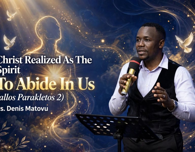 Christ Realized As The Spirit To Abide In Us (allos Parakletos 2)